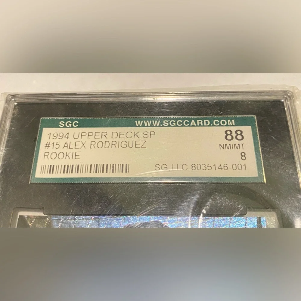 Alex Rodriguez 1994 Upper Deck SP #15 SGC Graded 8 NM/MT Seattle Mariners